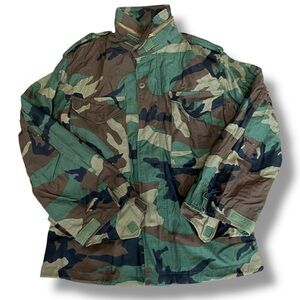 Alpha Industries Vintage Woodland M-65 Camouflage Field Coat w/ Hood
